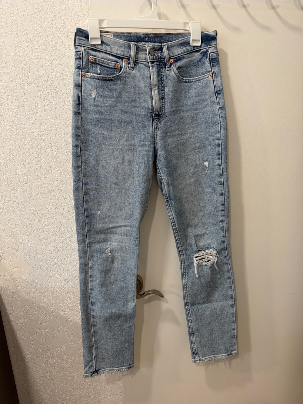 GAP Light Blue Skinny Distressed Jeans